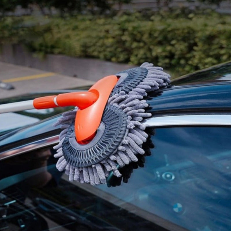 Long Handle Car Wash Brush, Long Handle Ultra-Fine Fiber Car Mop, Car Wash Mop Glove Long Handle Car Cleaning Kit Brush, Kit Brush Dust Remover Scratch-Free Cleaning Tool, Commercial Mop