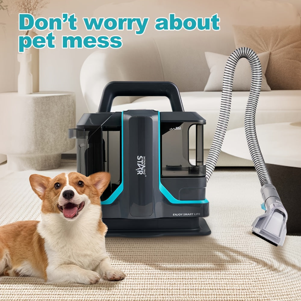 Portable Carpet Spot Cleaner Handheld for Sofas, Beds, Carpets, Upholstery Carpet Washing Cleaner Carpet Cleaner Vacuum Carpet Washing Machine Deep Cleaner Stain Remover Strong Suction Carpet Vacuum with Water
