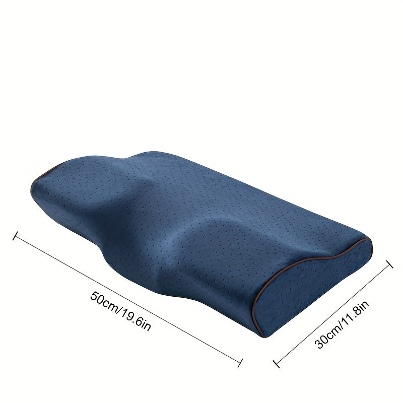 4D Pillow - Ergonomic Butterfly-Shaped Sleeping Pillow with Zipper Closure, Medium Firmness, Fade-Resistant Polyester Cover, All-Season for Side, Back & Stomach Sleepers - Classic Design For Home & Living Room, Modern Pillowc