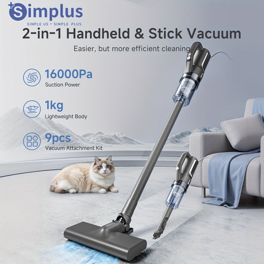 Aspirador Portátil Simplus 16000Pa – Potência 400W