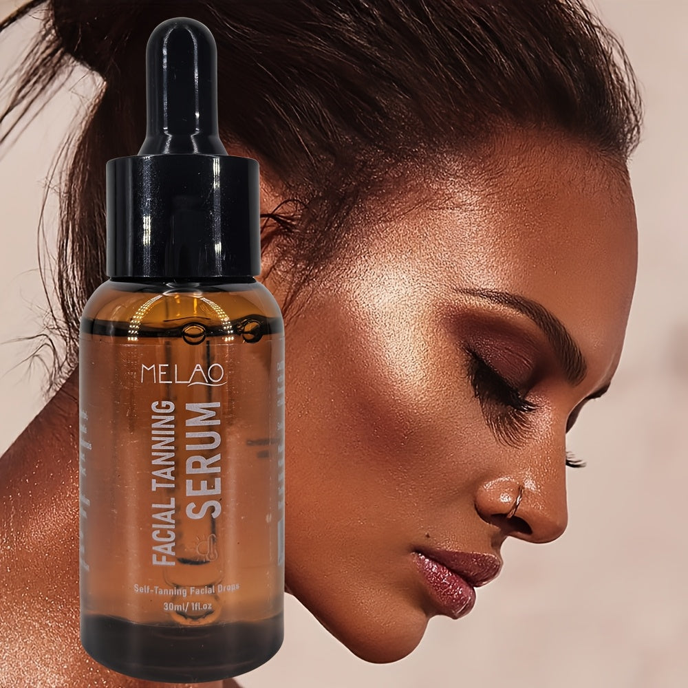 MELAO Sublime Bronze Self-Tanning Serum - Fast-Acting, 1 Hour Sunless Tanner, No Fake Tan Smell, Purees for All Skin Types, Sunless Tanning Solution | Smooth Bronze Finish | Natural Ingredient