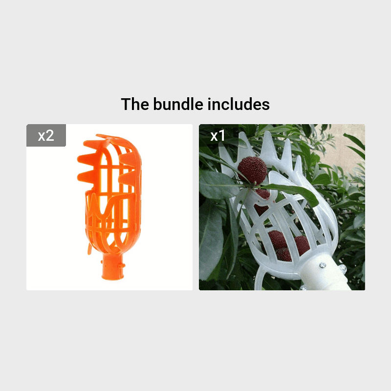 Garden Tools Deep Basket Fruit Picking Head Convenient Fruit Picker Catcher Farm Garden Picking Device