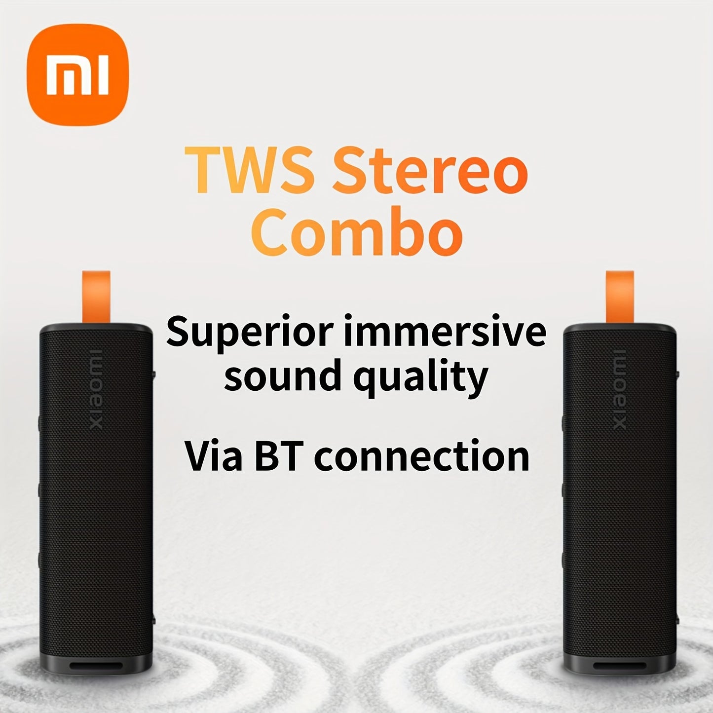 Xiaomi Sound Outdoor Speaker - 30W Output, Up to 12-hour Playtime And 100 Speakers Pair, Support Stereo Combo, Wireless 5.4, Hands-free Calling