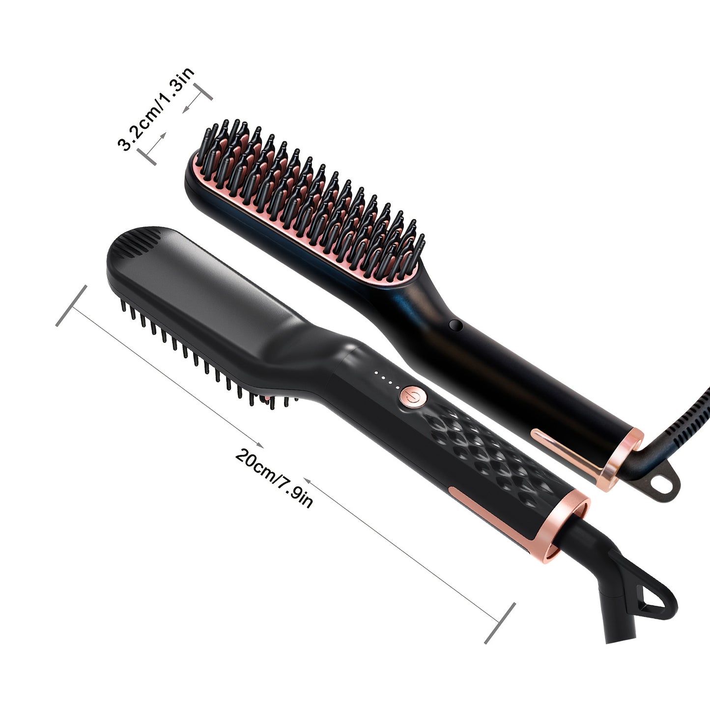 UKLISS Electric Hair Straightener with Fast Technology - 3-in-1 Hair Straightener Brush, 220V Plug & Compact Design for Men & Women, Long & Short Hair, Professional Salon & Home Use, Hair Straightener For Women, Hair Straight