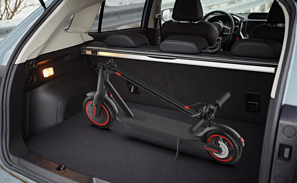 8.5-Inch Adult Electric Scooter, 350W Motor, Foldable Pedal Bike with LED Display And Headlights, 10.4Ah Battery, Maximum Range 21 Miles, Maximum Load Capacity 120Kg, Electric Scooter with Phone Holder And Lock, 3 Speed Modes