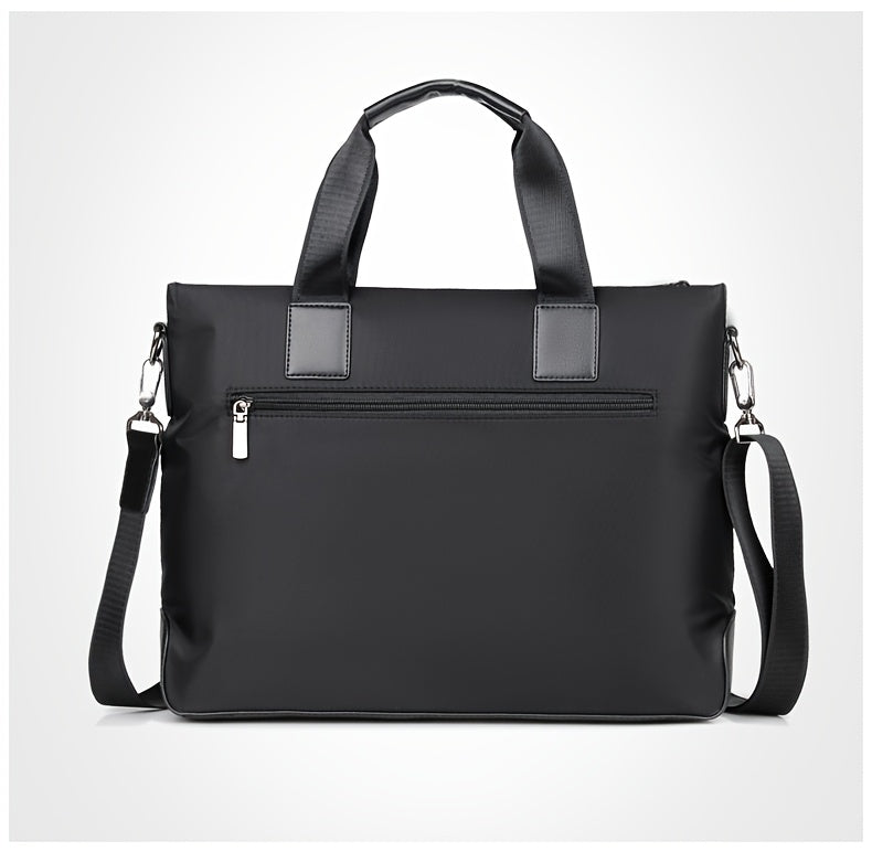 Unisex double shoulder strap design square bag Crossbady bag travel texture Oxford fabric casual crossbody bag multi compartment large capacity anti-theft shoulder bag workplace commuting briefcase