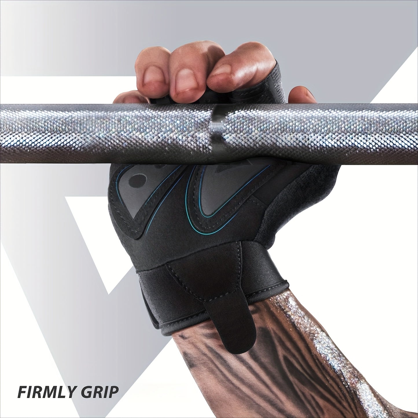 1 Pair of Versatile Fitness Gloves - Black, Polyester Blend, Knit Fabric, Adjustable Buckle Closure, Extra Grip for Weightlifting, Training, Suspension, Pull-ups - Perfect for Indoor & Outdoor Gym Workouts, Gym Gloves|Adjusta