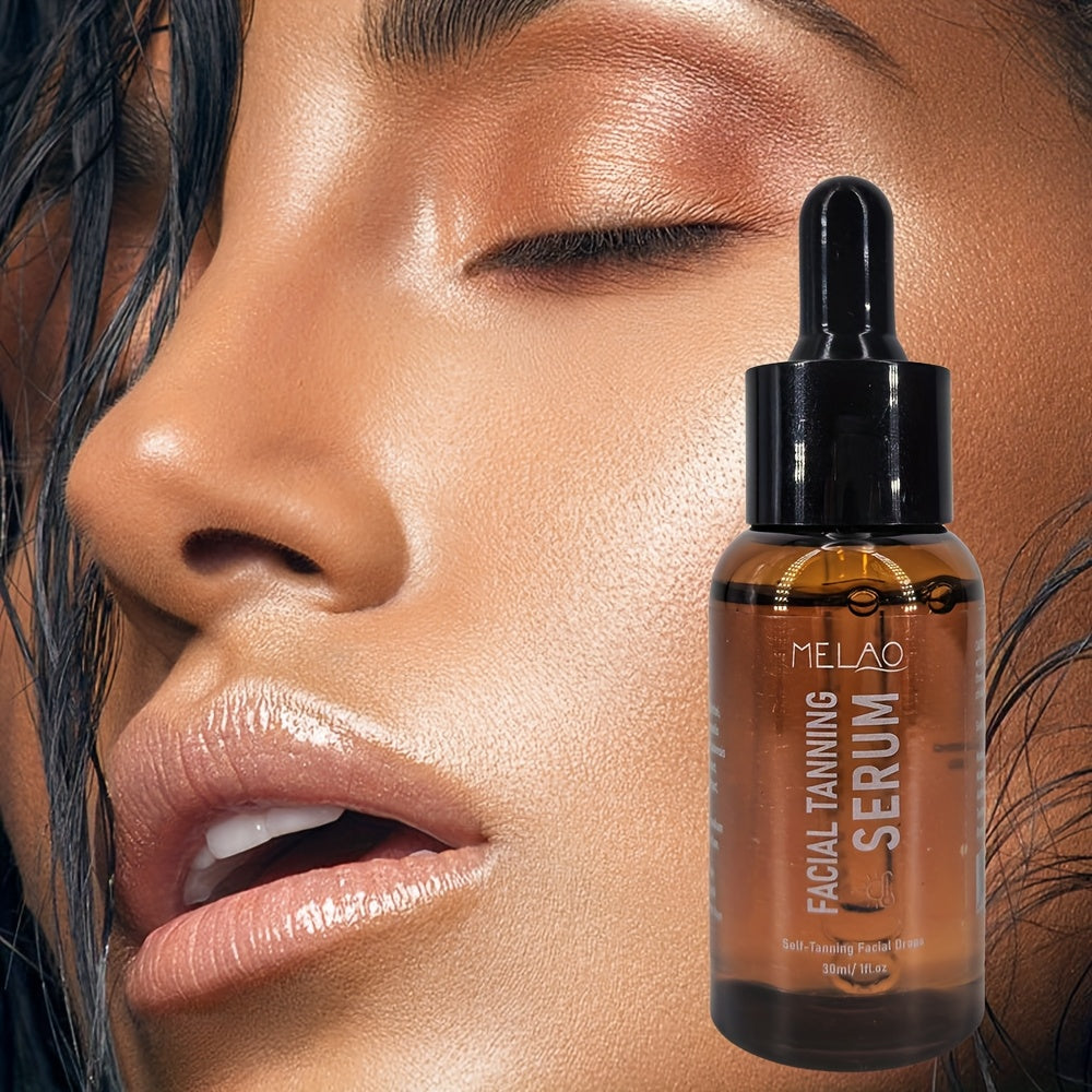 MELAO Sublime Bronze Self-Tanning Serum - Fast-Acting, 1 Hour Sunless Tanner, No Fake Tan Smell, Purees for All Skin Types, Sunless Tanning Solution | Smooth Bronze Finish | Natural Ingredient
