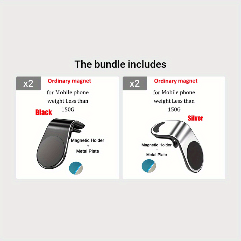 Car Magnetic Phone Holder in L Shape Stand Magnet Cellphone Bracket Car Magnetic Holde