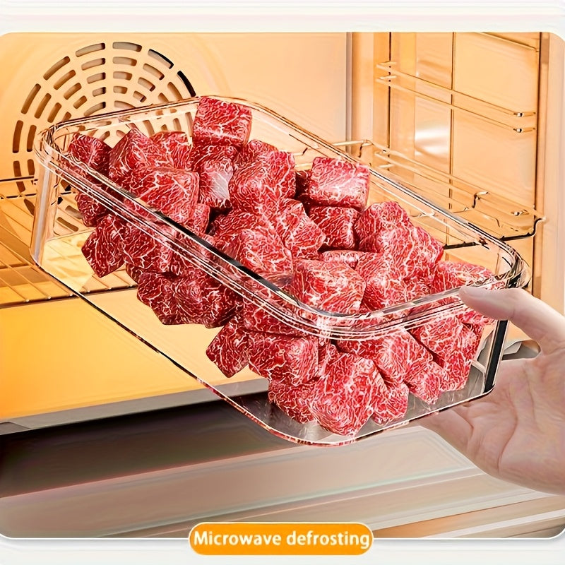 12pcs Stackable Refrigerator Storage Containers with Sealing Lids - High Transparency PET, Reusable & Durable for Fruits, Vegetables, Meats - Ideal for Kitchen, Cabinet & Fridge Organization, Refrigerator Organizers And Stora