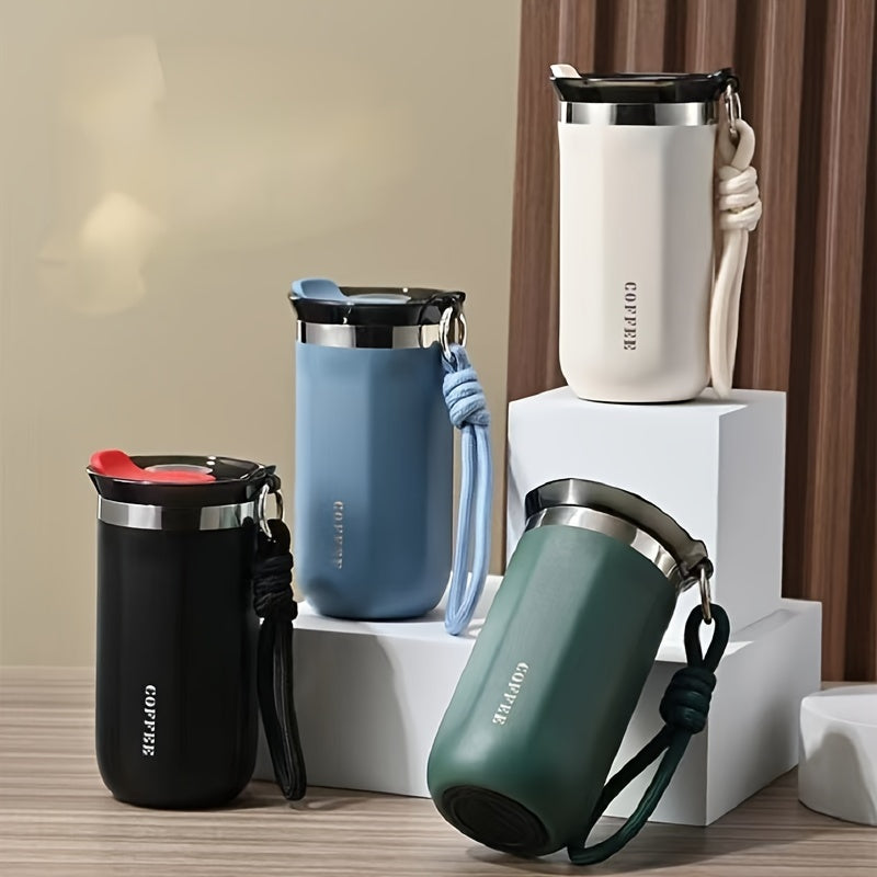 Stainless Steel Insulated Coffee Mug - 304 Stainless Steel, Portable & Durable for Outdoor Use, Perfect Gift for Men and Women