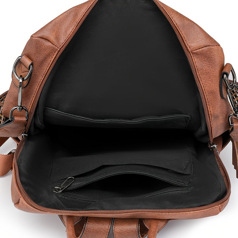 2024 Winter New European and American Retro Fashion Women's Shoulder Bag, Large Capacity, Two-Color Sheath