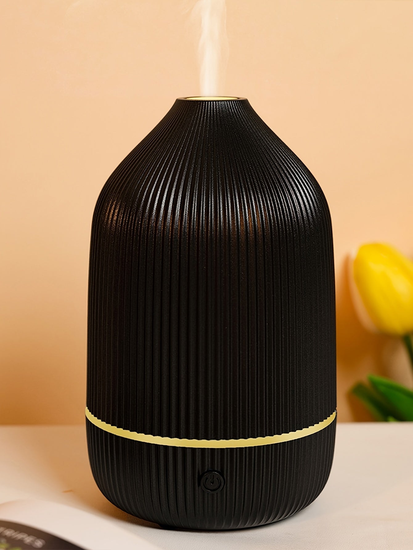 1pc AromaCare USB Powered Cylinder Aroma Diffuser, Air Purifier & Humidifier with Automatic Shut-Off, Waterless Ultrasonic Mist Maker for Enhanced Sleep & Relaxation, Ideal for Home, Office & Travel