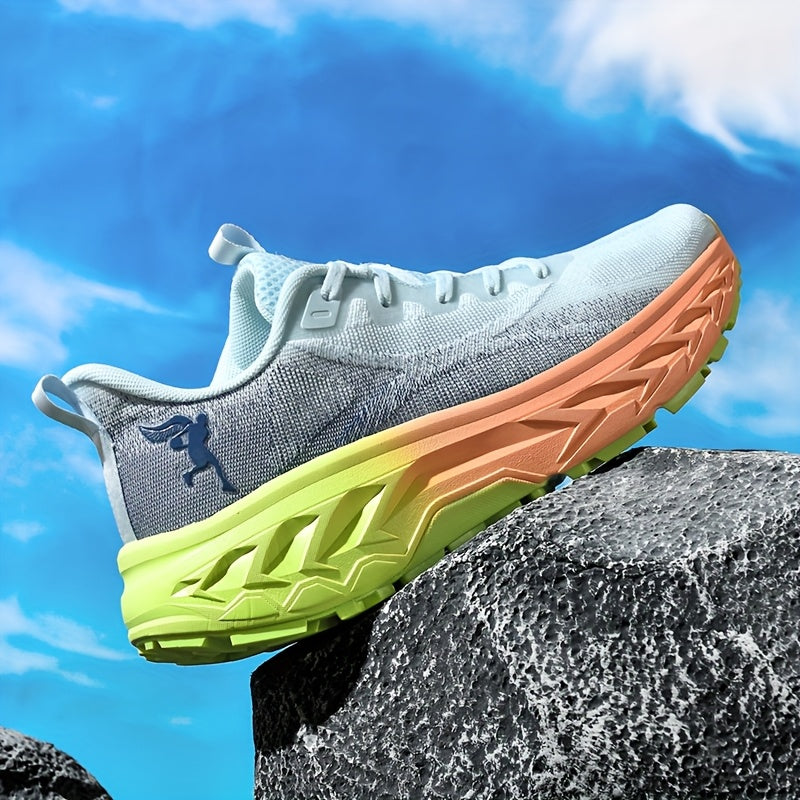 Unisex High-Performance Sports Shoes, on Large Sizes, MD Soft Sole, Breathable Knitted Mesh Upper, Flexible Fabric Lining, Trendy Design, Lightweight Body, All-Season Wear, Elegant Sneakers For Women, Chunky High Cut Sneaker,