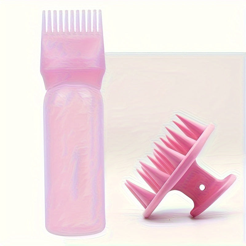 120ml Hair Dyeing Bottle with Comb Shampoo and Applicator Tool - Easy and Precise Hair Color Application