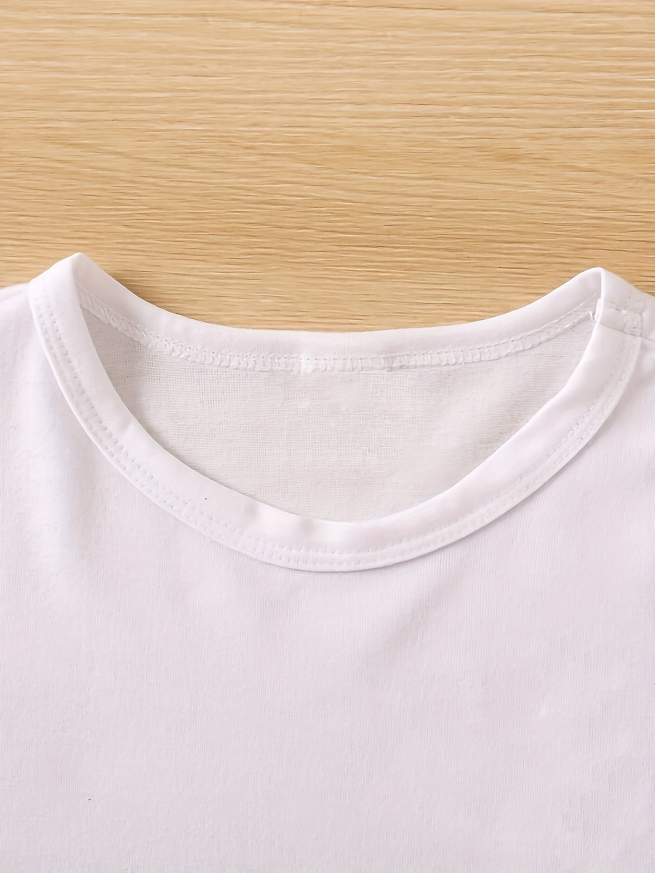 Girls Funny Kitty Print Short Sleeve T-shirt Summer Clothes Gift