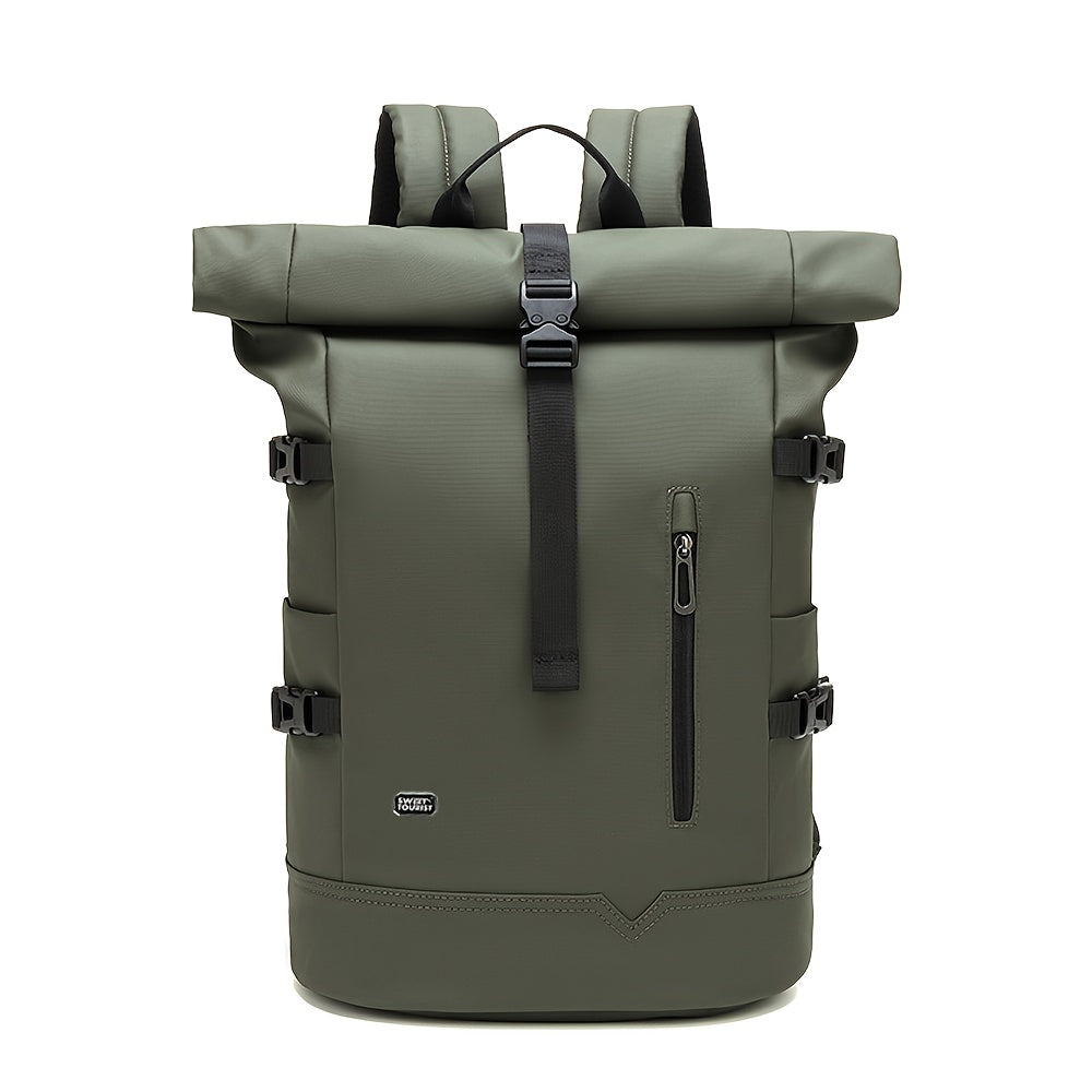 HANMARRY Men's Business Laptop Backpack - Heavy-Duty 39.62cm Computer Backpack, 15-in-1 Organizer, Padded Shoulder Straps & Locking System, High Quality for Work, Travel, School, Commute - Compatible with MacBook/Air/Pro/PC/L