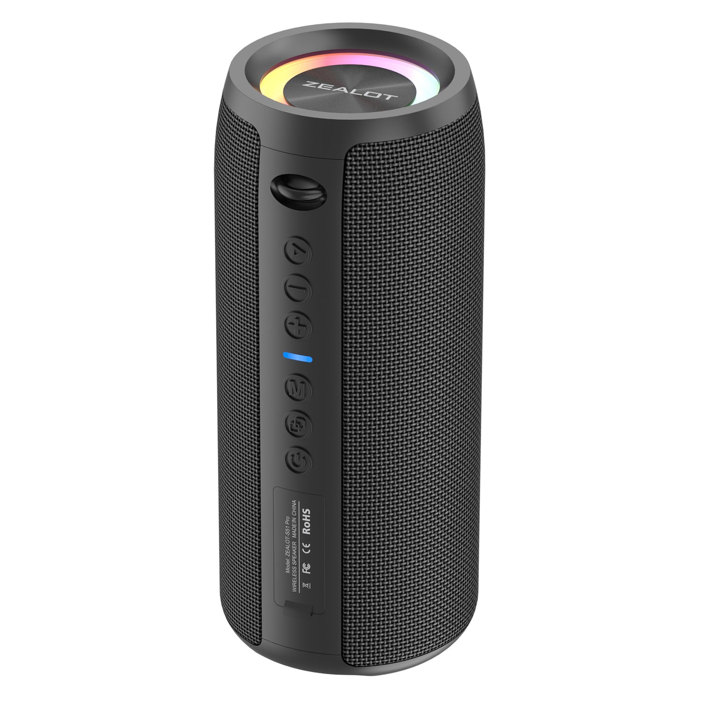 ZEALOT S51 Pro Wireless Speakers, Outdoor Portable Subwoofer Speaker, Wireless Speaker, Dual Pairing, Booming Bass, Charging Cable And Aux Cable, Connect with Mobile Phone/Tablet/TV, for Home, Car, Outdoor, Camping