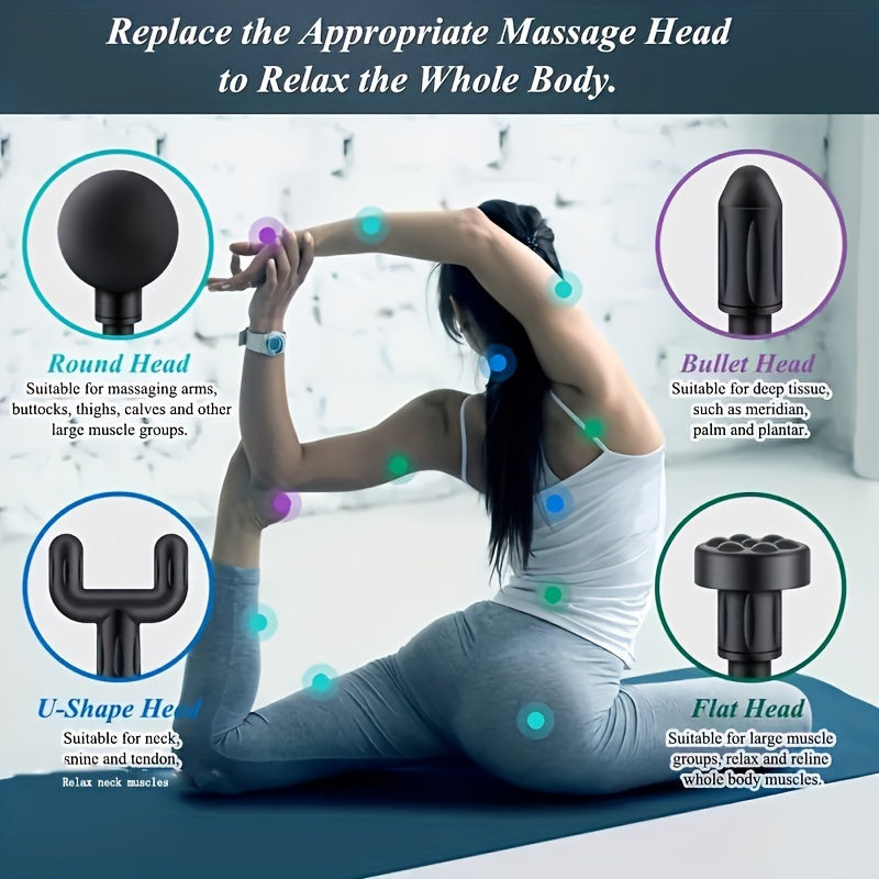 Powerful Professional Percussion Gym Sports Muscle Deep Tissu Fascia Mini For Neck Back Muscle Deep Vibration Relax Fitness Pocket Massage Gun