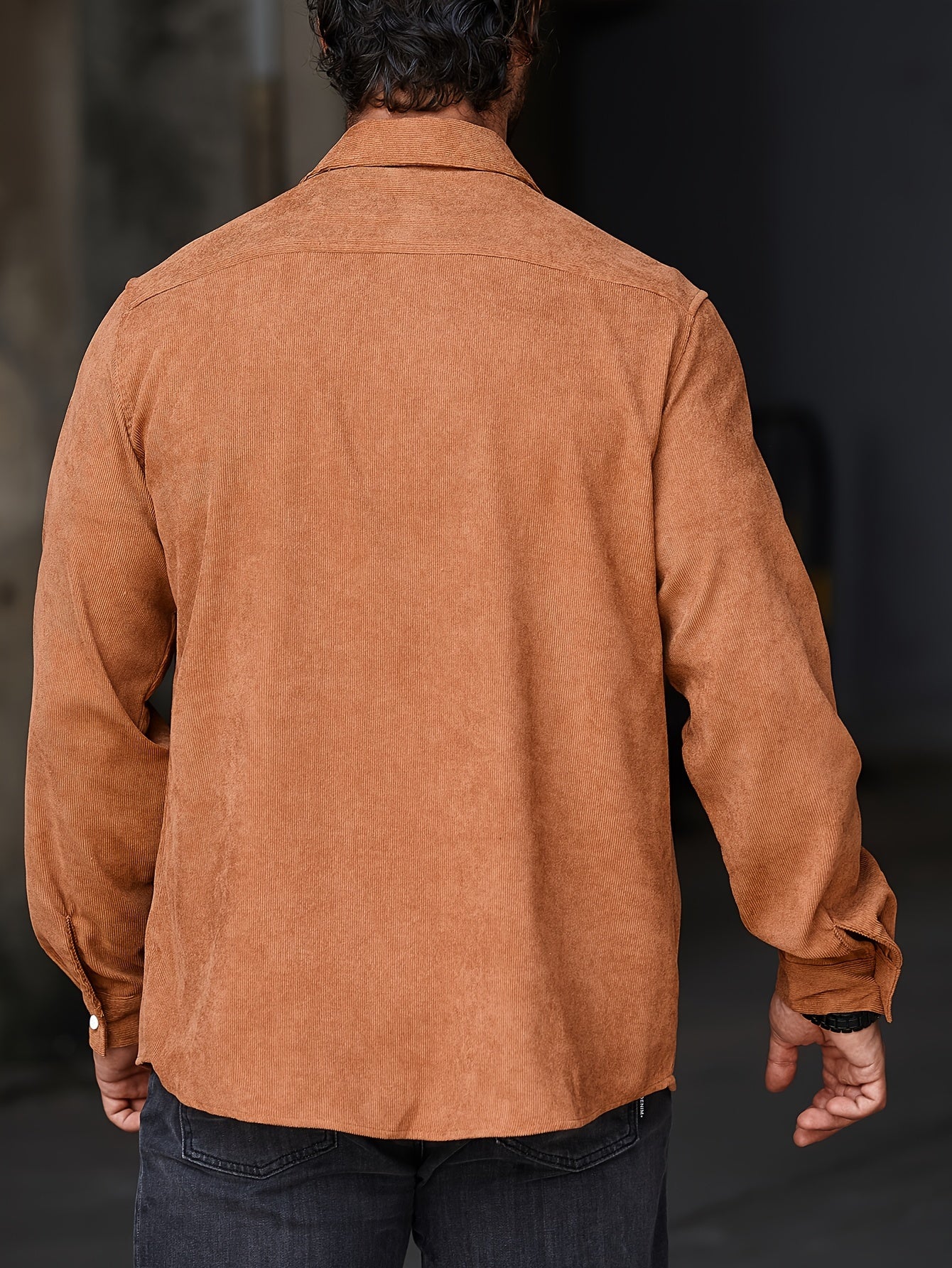Stylish Men's Casual Lapel Shirt - Comfortable Button-Up Long Sleeve Shirt For Everyday Wear
