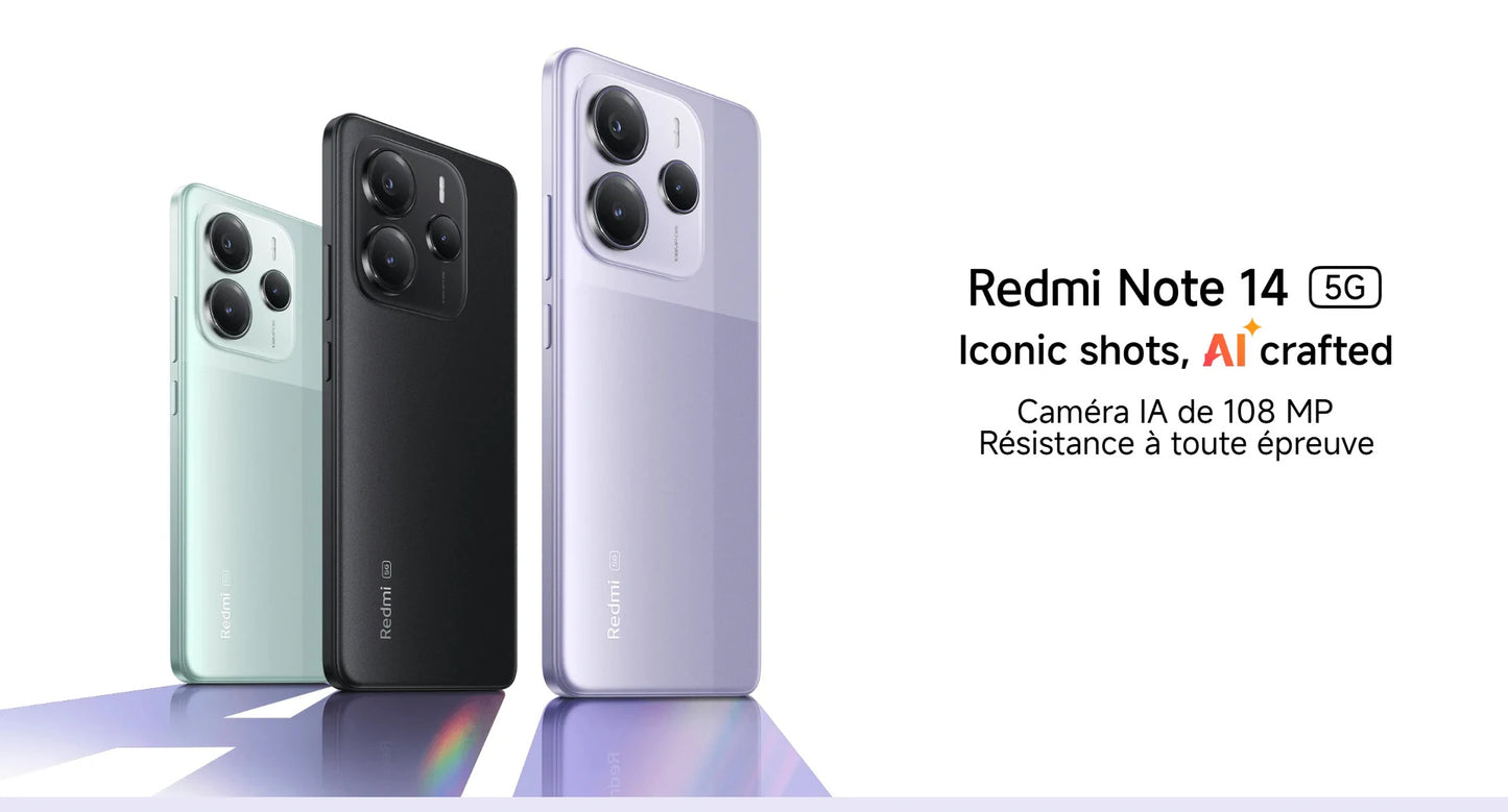 Xiaomi Redmi Note 14 5G 8GB+256GB NO Charger 6.67 ''AMOLED 120Hz 45W Charging 108MP Real Camera 5110mAh