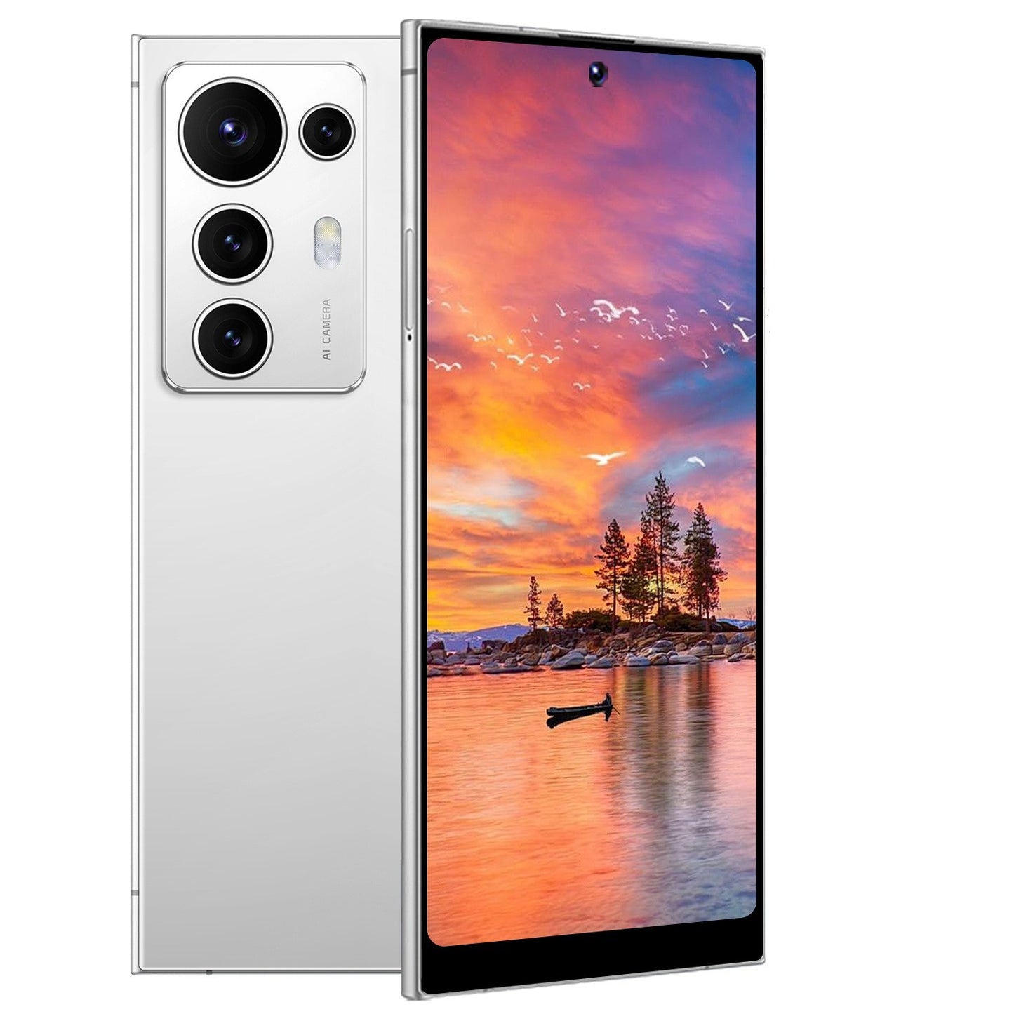 UMW S25 Ultra Latest 2025 6.8" Unlocked Android 5G Phone with Large Screen - 12GB+512GB, 8GB+256GB/13MP+50MP Camera, USB Type-C Charging, Dual SIM Slot, Built-in Pen, Draw Beautiful Patterns Anytime, Anywhere