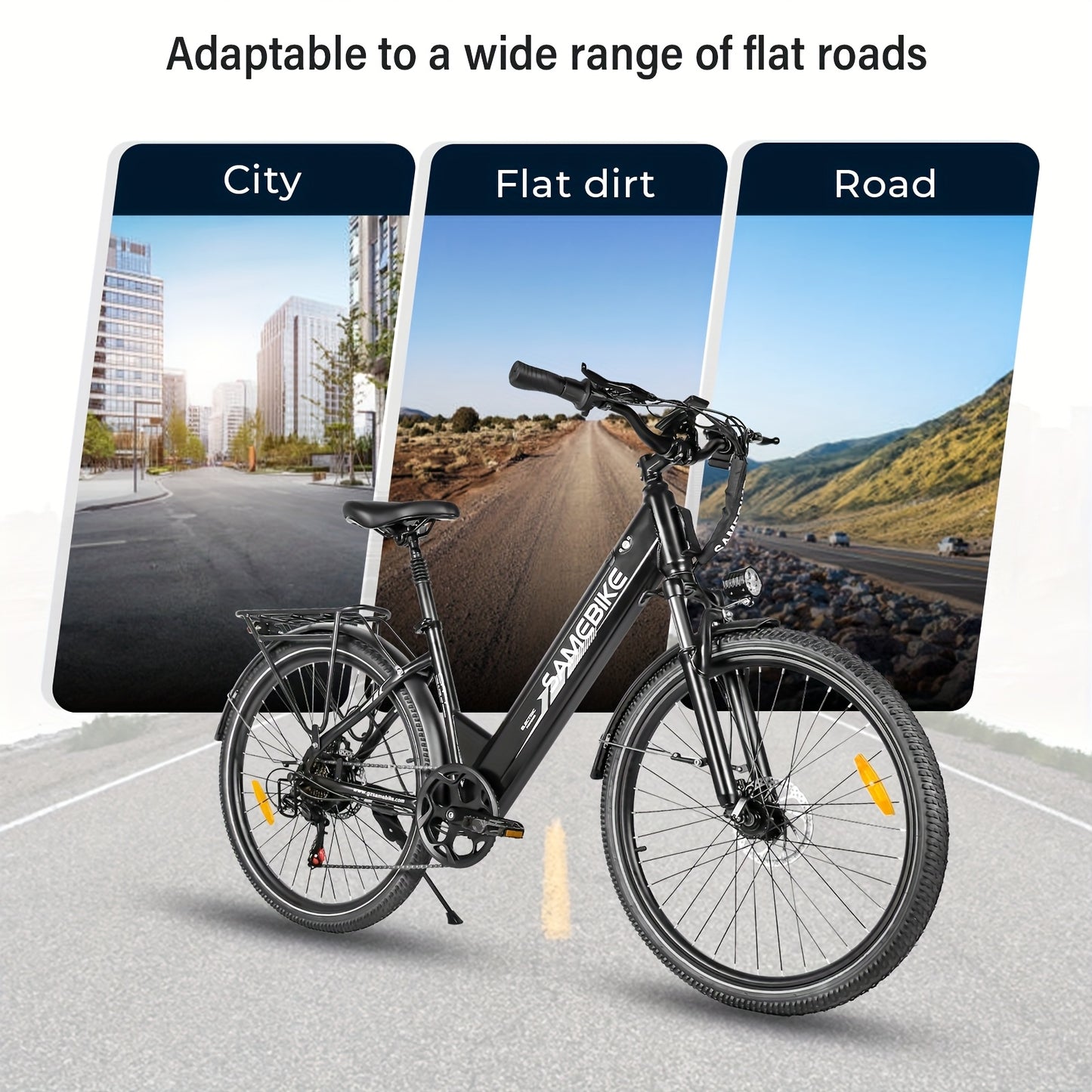 Folding Electric Bike | 26x3.0-inch Durable Tires | 48V13AH Removable Battery | 250W Motor | Disc Brakes | LCD Smart Meter | 100-110km Power-Assisted Range, Mountain Bike, Adult Bike, Cycling Assistant,  Urban Commuting, Mode
