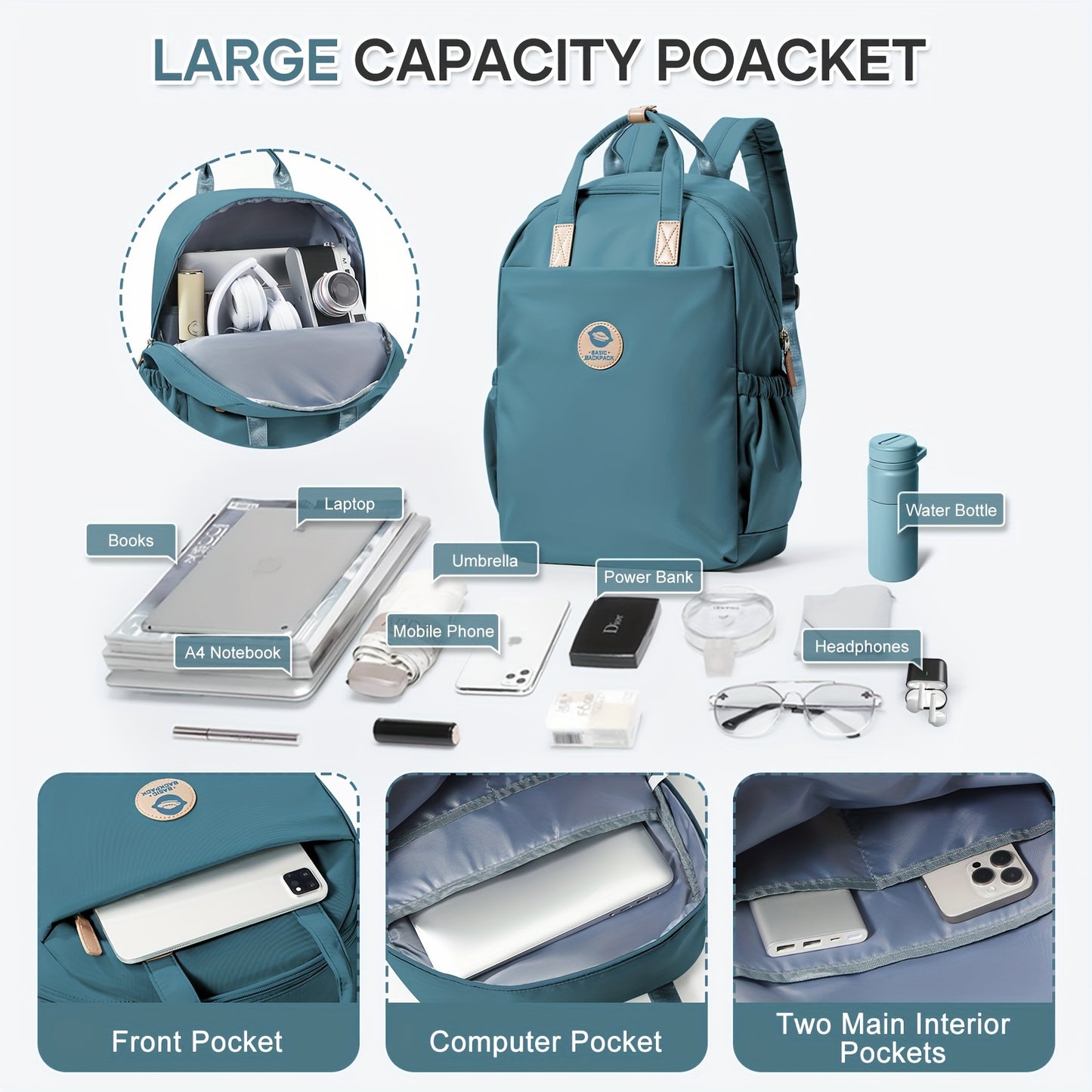 Large Capacity Casual Backpack for Men And Women, Large Backpack for School Boys And Girls, Backpack for Commuting, Leisure, Travel, Hiking