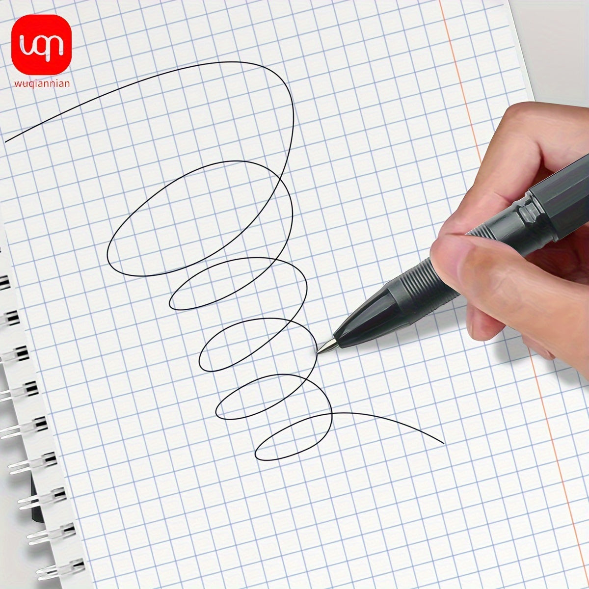 2/5pcs innovative black neutral pen with 0.7mm tip elastic clip design for smooth writing, good feel, clear handwriting, note-taking pen for daily use, everyday tasks, and drawing. Back to season