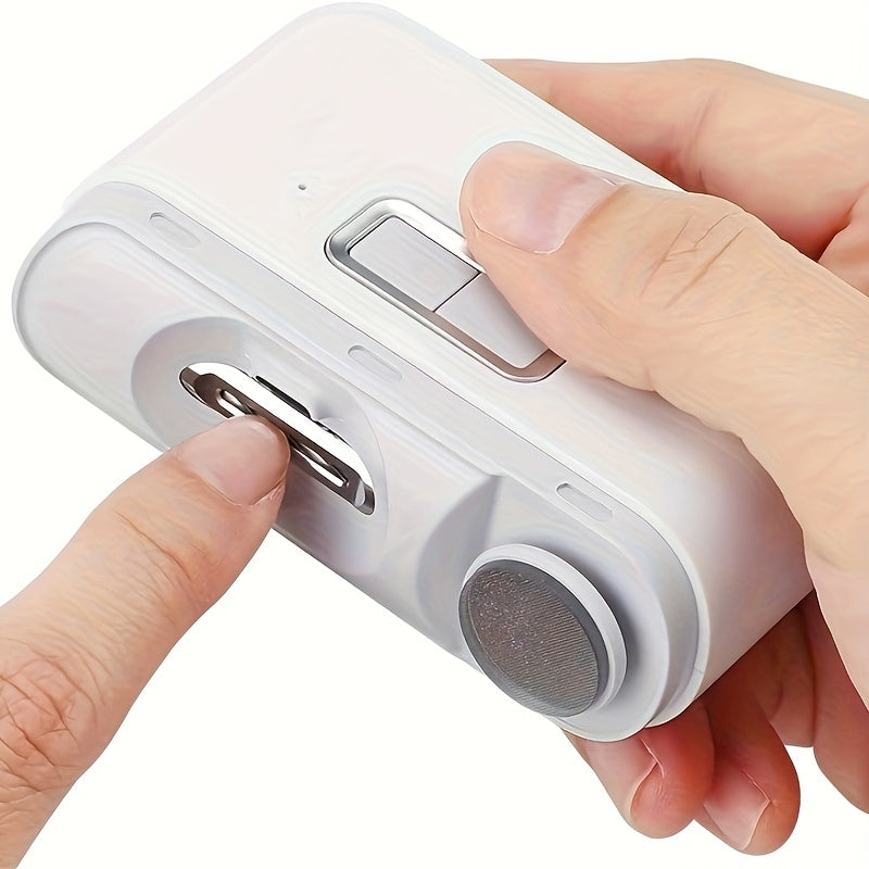 2in 1 Electric Automatic Nail Clipper Polishing Fingernail Trimmer Manicure