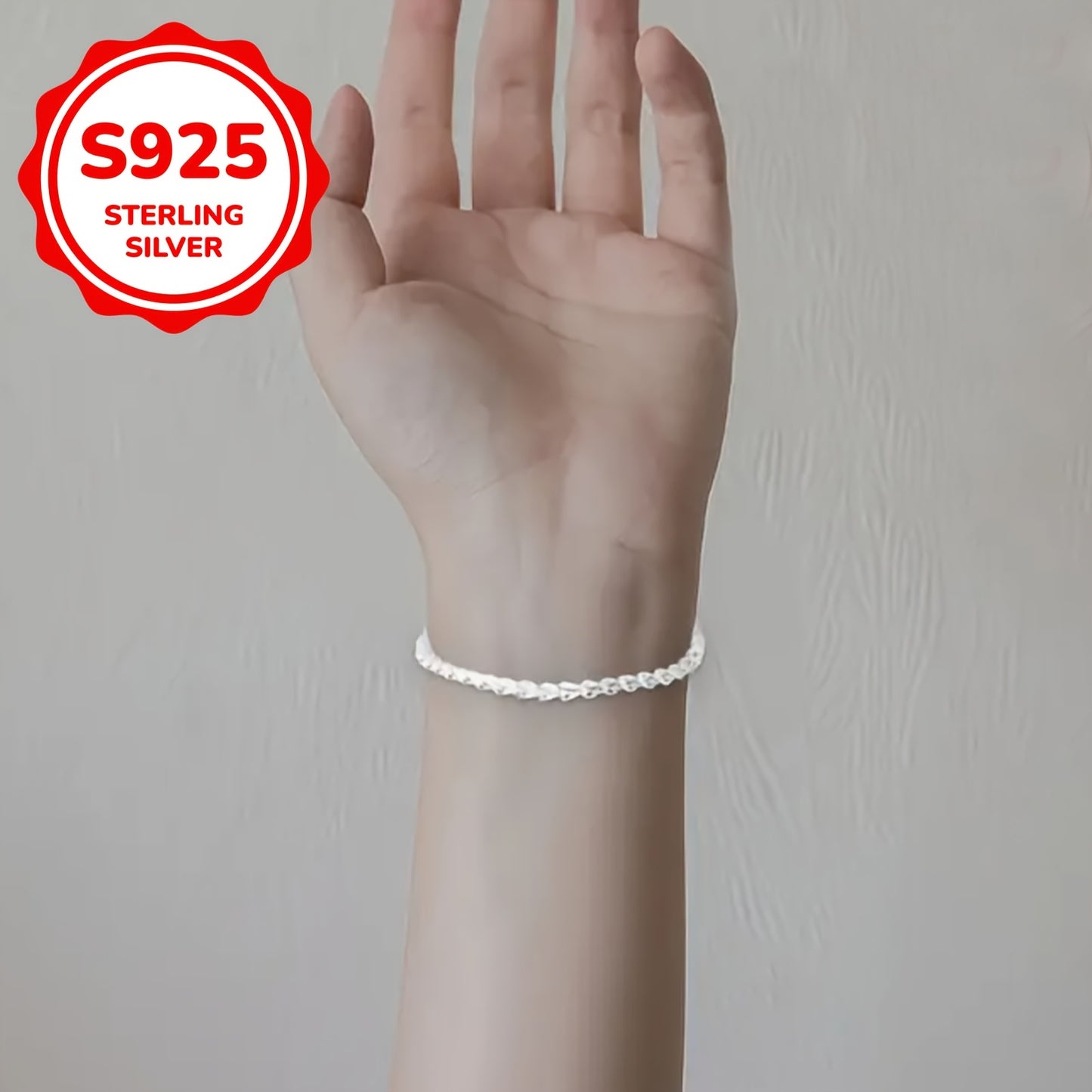 925 Sterling Silver Phoenix Tail Bracelet Female Simple Minimalist Bracelet Jewelry Silver Color
