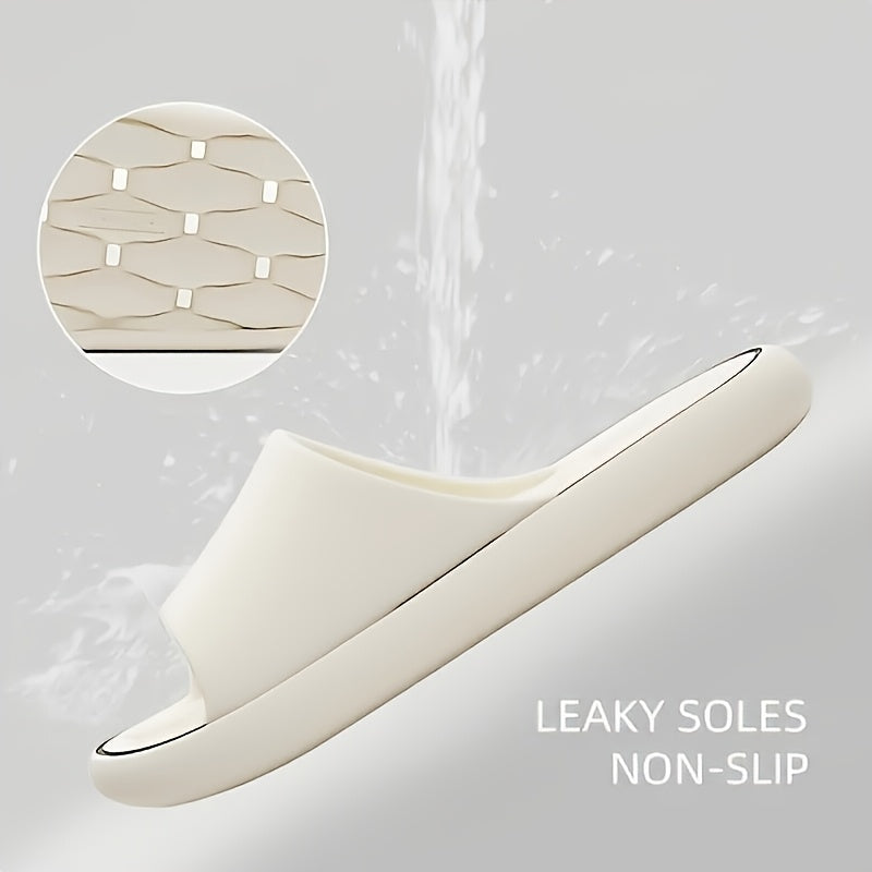 Women'S Comfortable EVA Slides - Non-Slip, Cushioned Thick Sole, Round Toe, Ribbed Texture - Ideal for Indoor/Outdoor Use, Beach & Home Relaxation, All-Season Slippers, Indoor Slippers|Elegant Slippers|EVA Material Slides