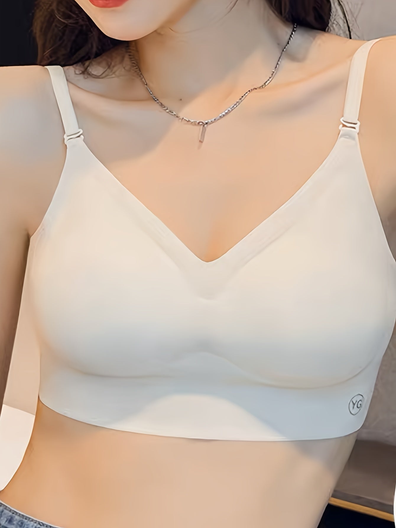 Backless Wireless Sports Bra, Yoga Fitness Workout Bra, Women's Activewear