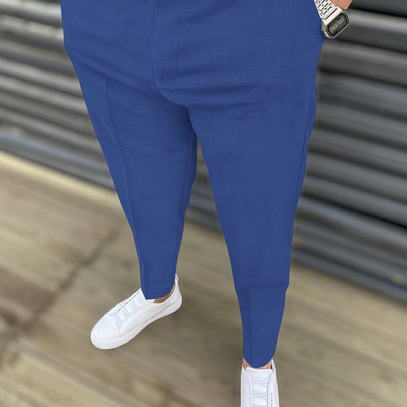 Classic Design Dress Pants, Men's Formal Solid Color Slightly Stretch Elegant Dress Pants For Spring Summer Business Banquet Dinner, Old Money Style