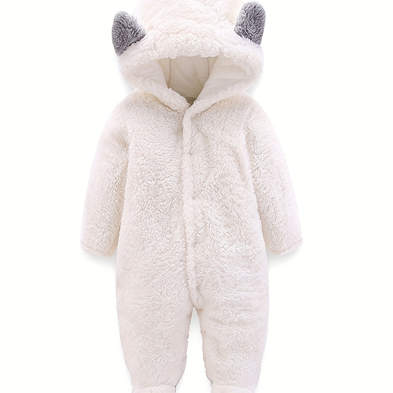Unisex Baby Winter Coats Cute Newborn Infant Hooded Jumpsuit Snowsuit Bodysuits, Suitable For Indoor And Outdoor Wear