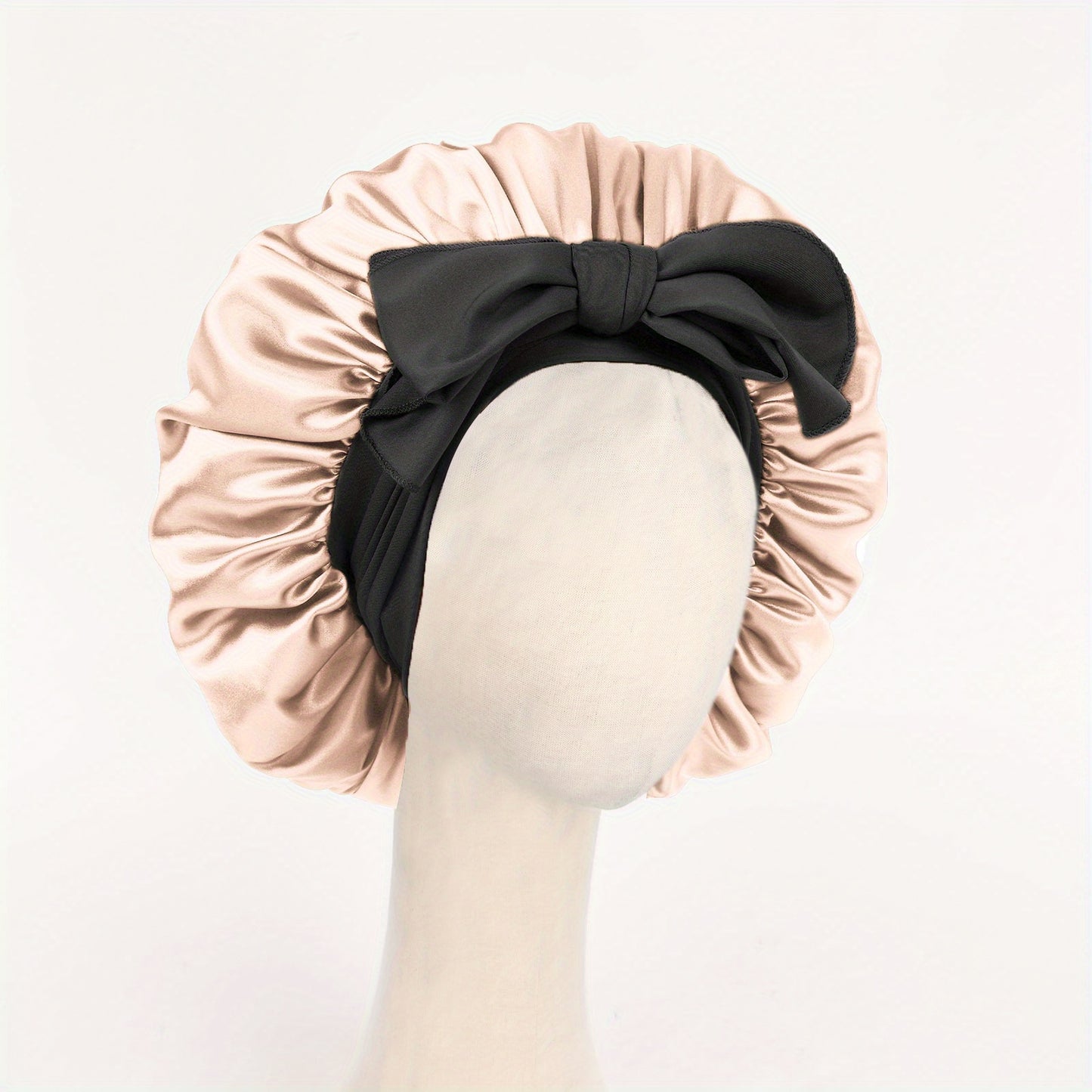 Hat, Satin Bonnet Silk Bonnet Adjustable Bonne For Sleeping Hair Bonnet With Tie Band Bonnets For Women Men