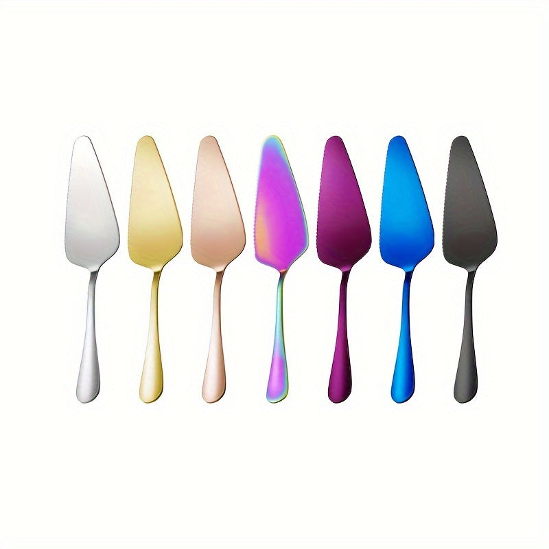 1pc Stainless Steel Cake Shovel, Cake Cream Serrated Edge Baking Tool, Kitchen Gadgets