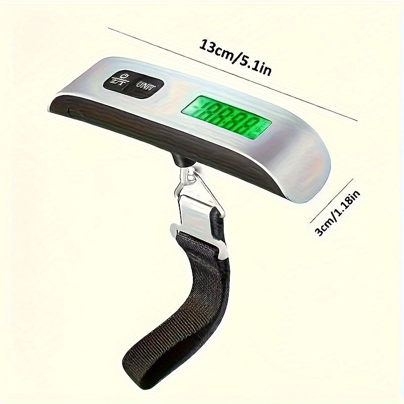 Portable electronic luggage scale Weighing 50kg49.9KG Easy to operate LCD display Even in bright light, Travel Weighing, Suitcase Weight Measurement, Lightweight Scale, Batterypowered, Highprecision Scale, Digital Luggage Sca