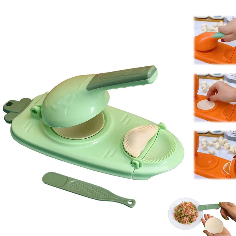 1pc, 2 In 1 Dumpling Maker, Dumpling Maker Machine, Kitchen Dumpling Making Tool Baking Pastry Manual Artifact For Pressing Dumpling Skin Wrapper Mould Dough Press Maker Great To Beginners