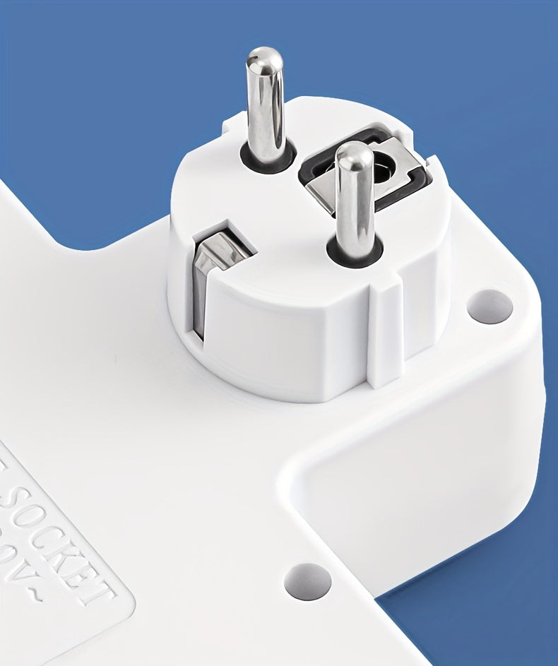 Plug Converter Socket with 5 Sockets, Multi-Port Wall Socket with Independent Switch And Small Night Light Adapter