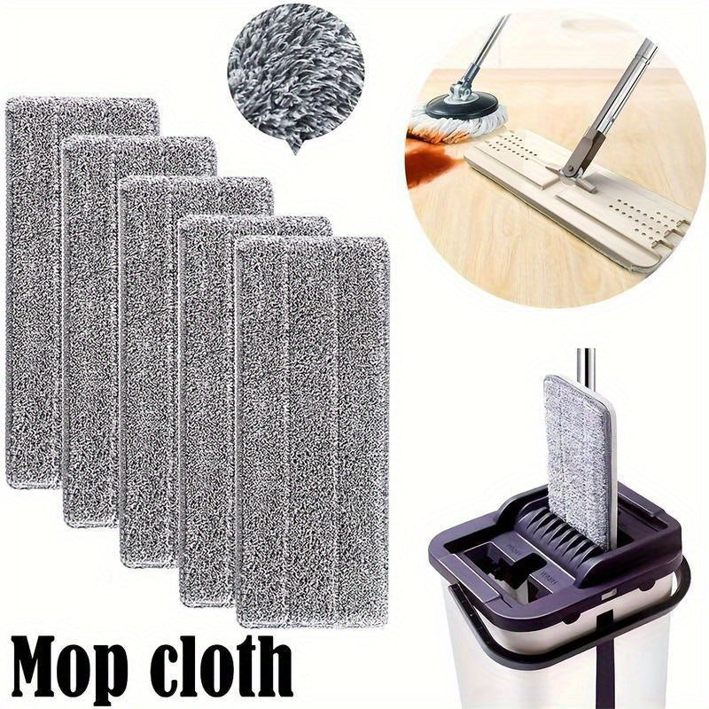 12pcs Heavy-Duty Mop Pads - Fast-Absorbing, Reusable Cleaning Pads for Hardwood, Tile, Linoleum Floors - Compatible with Flat Mops - Cost-Effective Cleaning Supplies (12pcs), Floor Maintenance, Highquality Microfiber, Busy Ho
