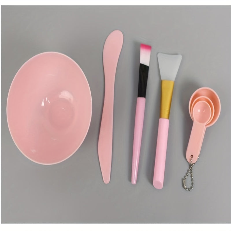 Face Mask Mixing Bowl Set, 7 In 1 DIY Facemask Mixing Tool Kit, Facial Mask Bowl Stick Spatula Silicone Face Mask Brush Soft Face Brushes Spoons