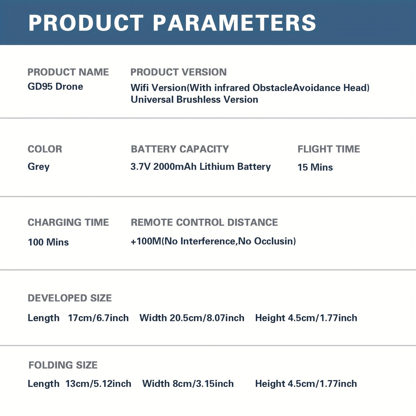 GD95 Quadcopter Drone, Foldable Drone, Drone with 480P Camera, with Gesture Selfie/altitude Hold/one-button Start/with Optical Flow Hovering Function, A Gift for Lovers/family/friends