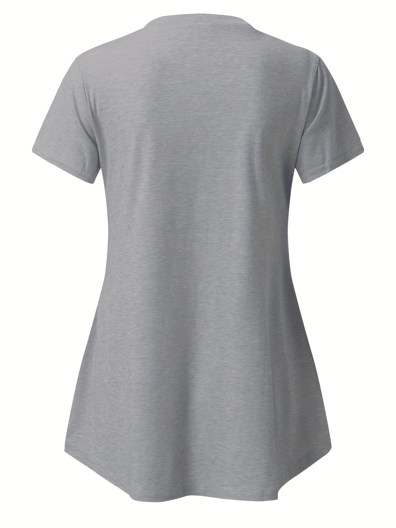 Women's Maternity Nursing T-shirt, Casual Mid Stretch Breathable Breastfeeding Pregnancy Top For Outdoor
