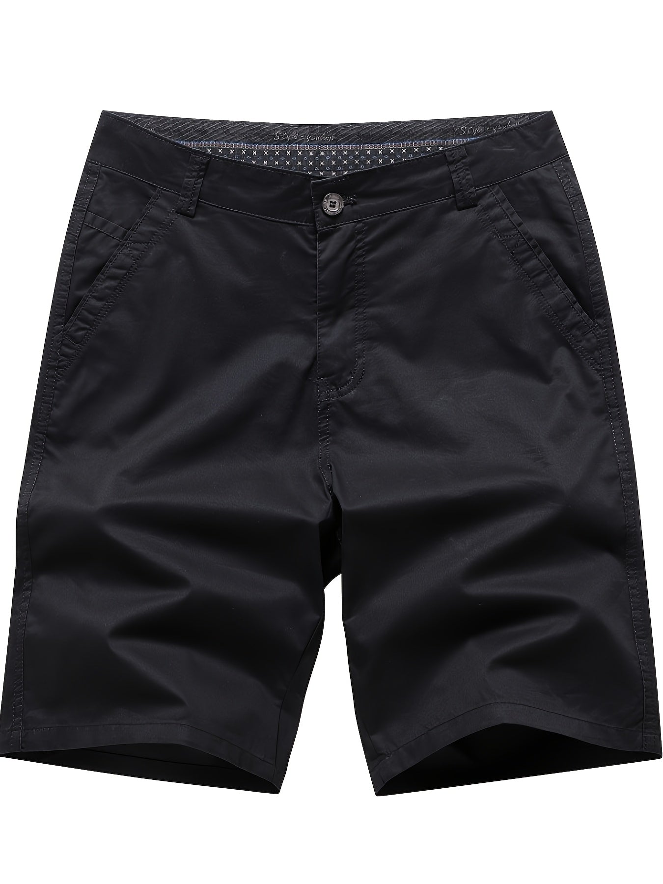 Men'S Cargo Shorts - Olive Green Non-Stretch Work Pants with Multiple Utility Pockets, Straight-Leg Mid-Thigh Length for Everyday & Professional Use - Durable Casual Outdoor Pants for Construction, Hiking, Travel - Non-Stretc