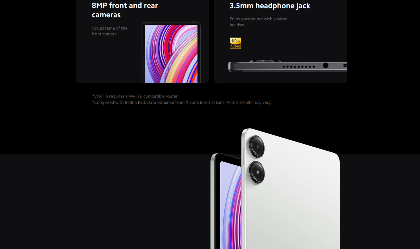 Xiaomi Redmi Pad Pro Tablet 8GB+256GB Charger Noincluded, Snapdragon 7S Gen 2 Octa Core 12.1'' 120Hz Display 10000mAh Battery