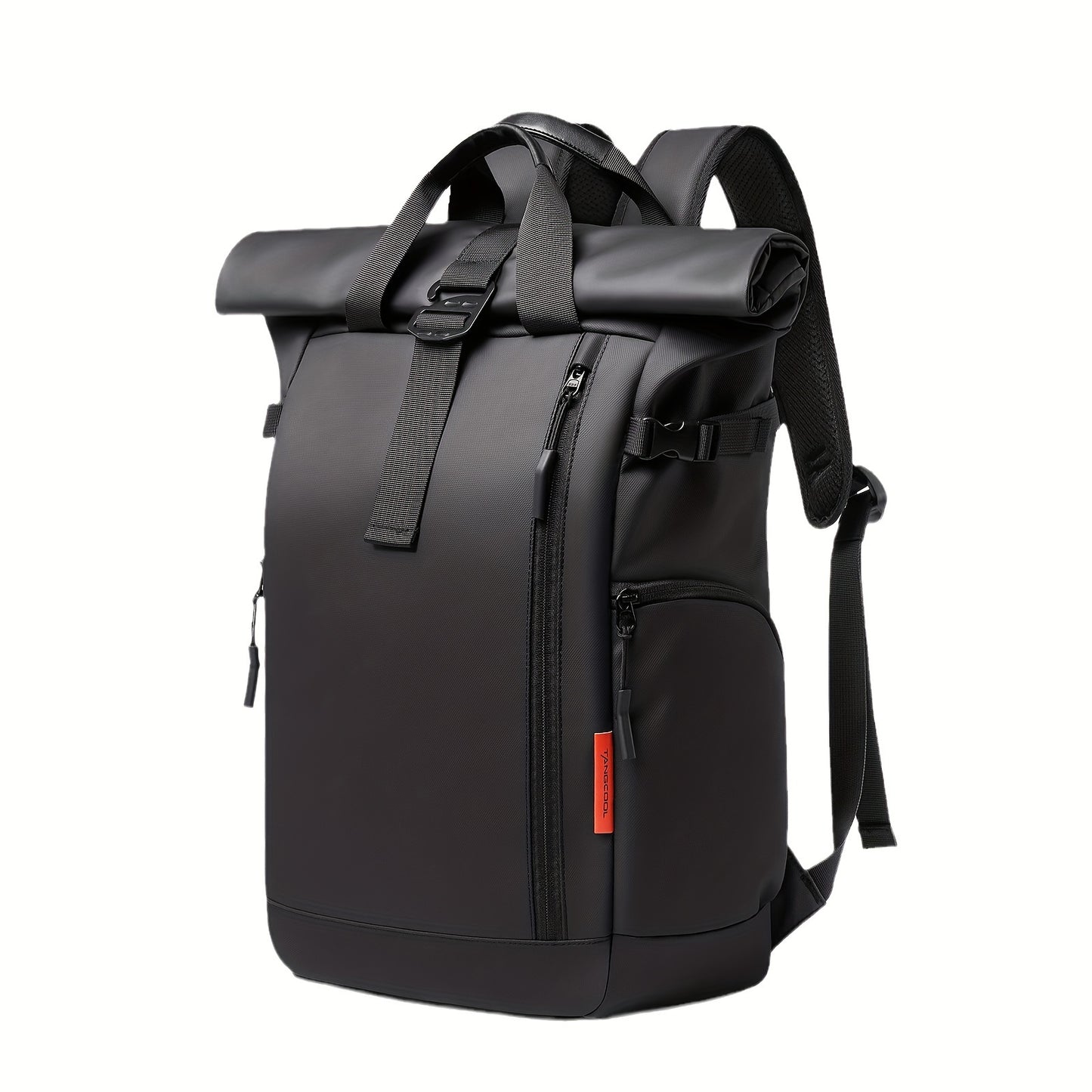 Business backpack Men's fashion laptop backpack student bag large-capacity travel bag Oxford cloth backpack commuting outdoor travel bag light pockets can accommodate 15.6-inch notebook, 7.9-inch iPad.