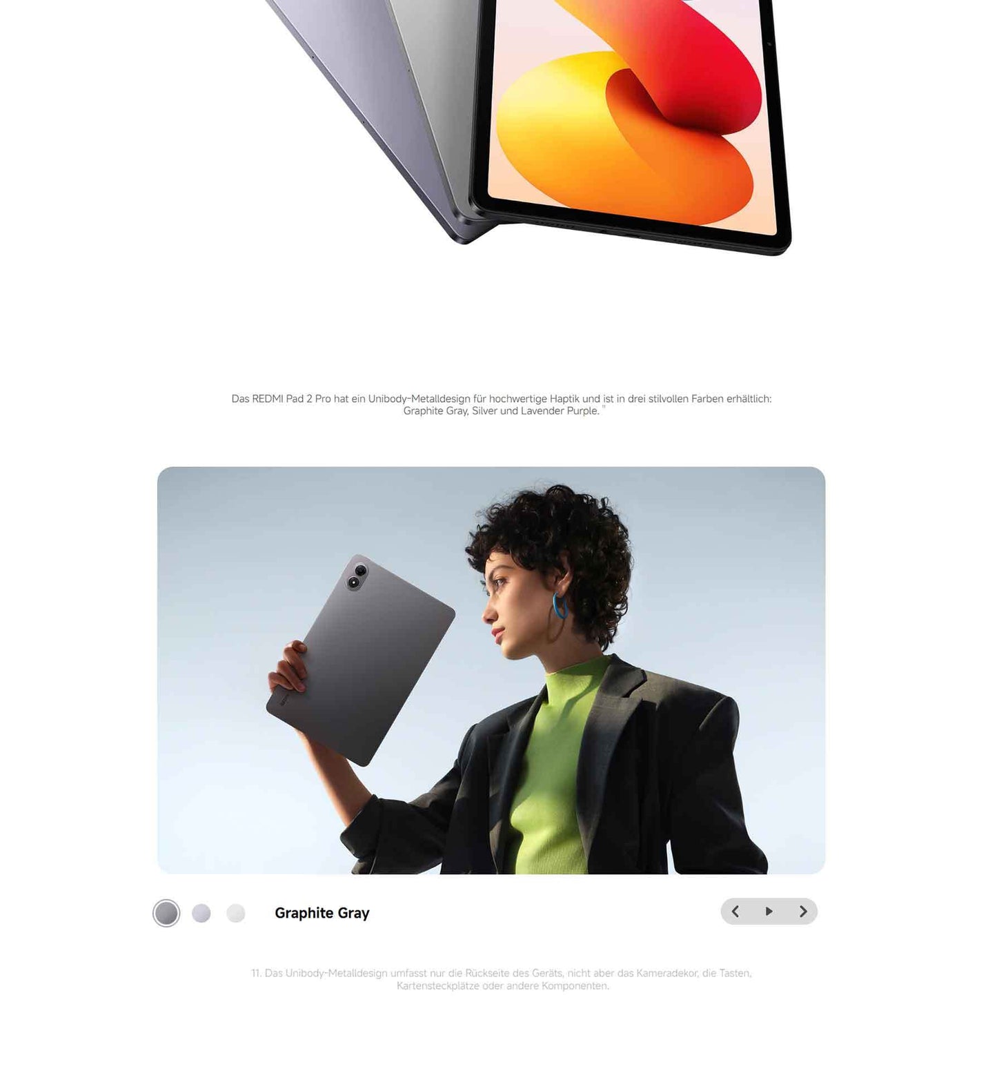 XIAOMI REDMI Pad 2 Pro, 6+128GB, 12.1 Inch, 2.5K, 120Hz Display, Huge 12,000Mah (Typ) Battery, 4Nm Processor, Graphite Gray