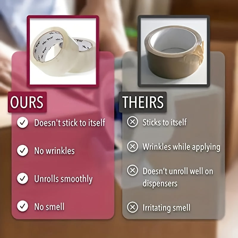 Transparent Adhesive Tape 69.49m – Strong Packaging | Hishop