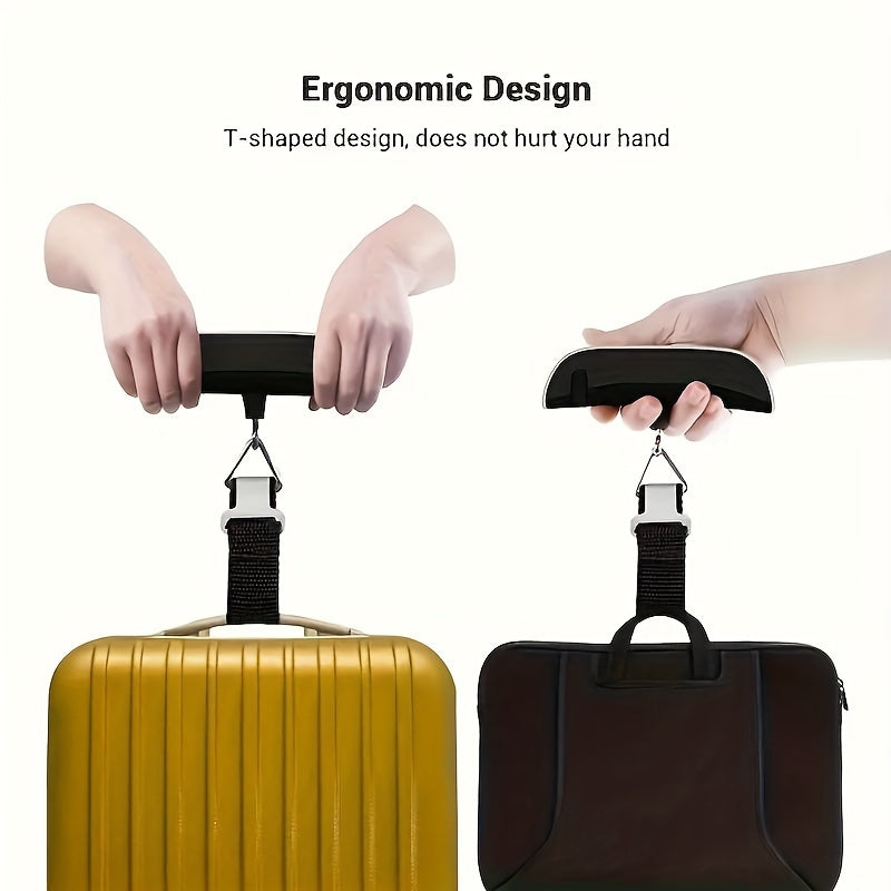 Portable electronic luggage scale Weighing 50kg49.9KG Easy to operate LCD display Even in bright light, Travel Weighing, Suitcase Weight Measurement, Lightweight Scale, Batterypowered, Highprecision Scale, Digital Luggage Sca